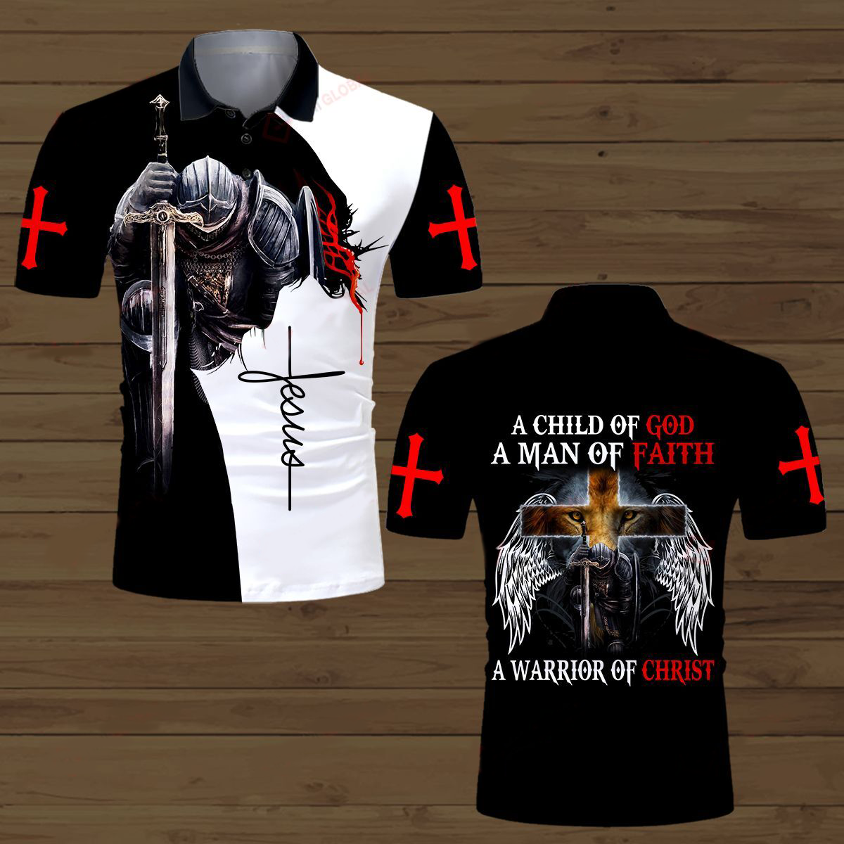 A Child Of God A Man Of Faith A Warrior Of Christ 3D All Over Printed Shirts