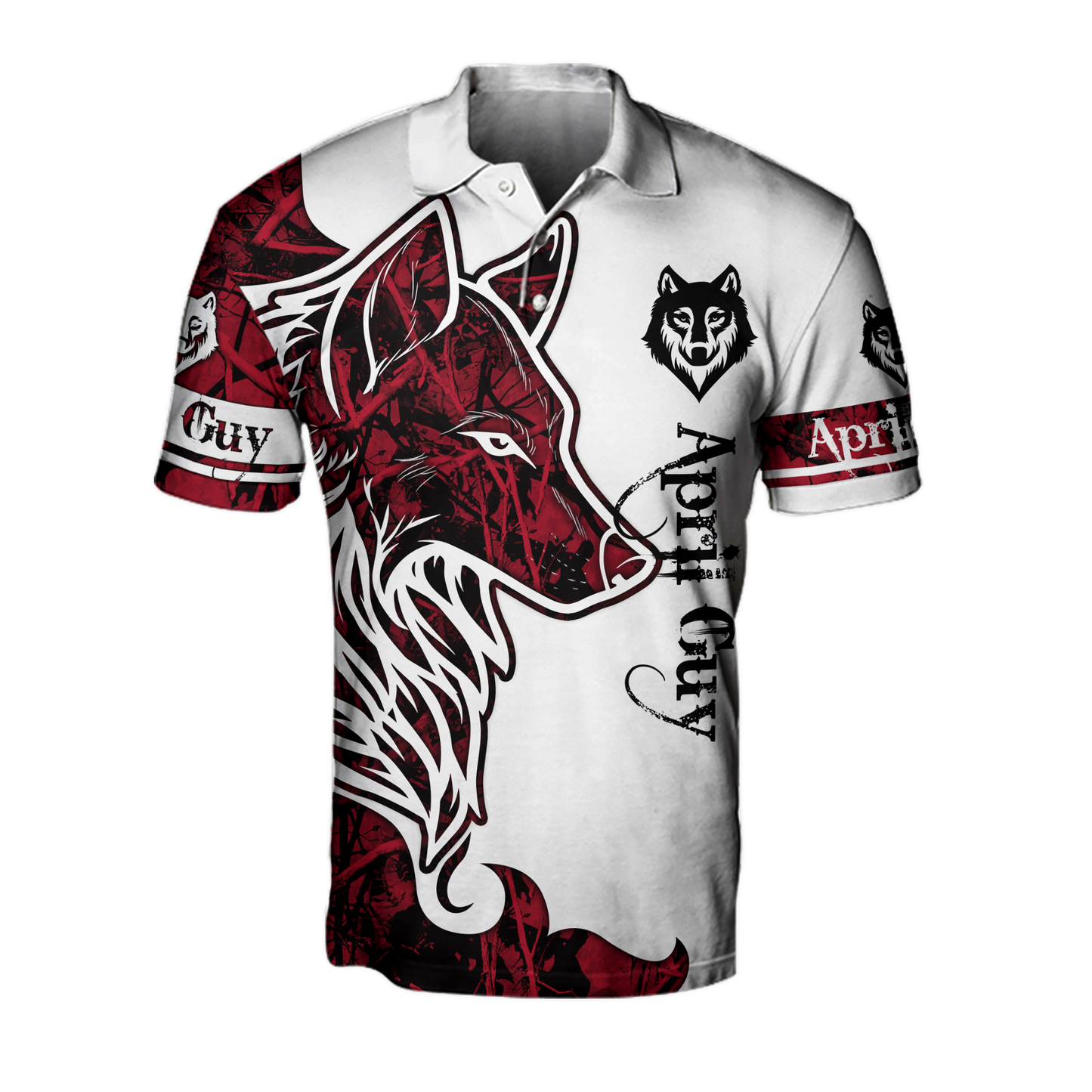 April Wolf 3D All Over Printed Unisex Hoodie