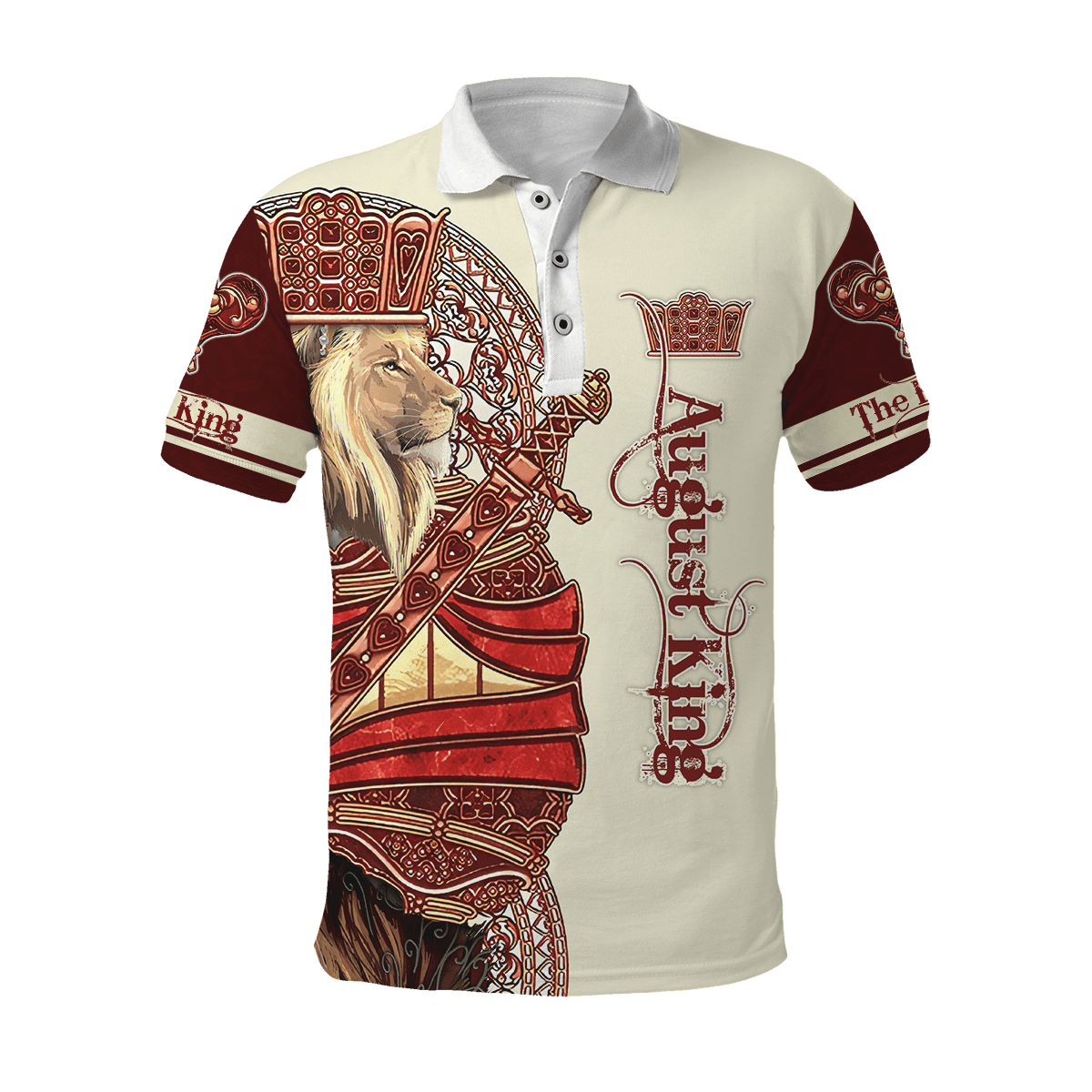 August King Lion Royal  3D All Over Printed Unisex Shirts