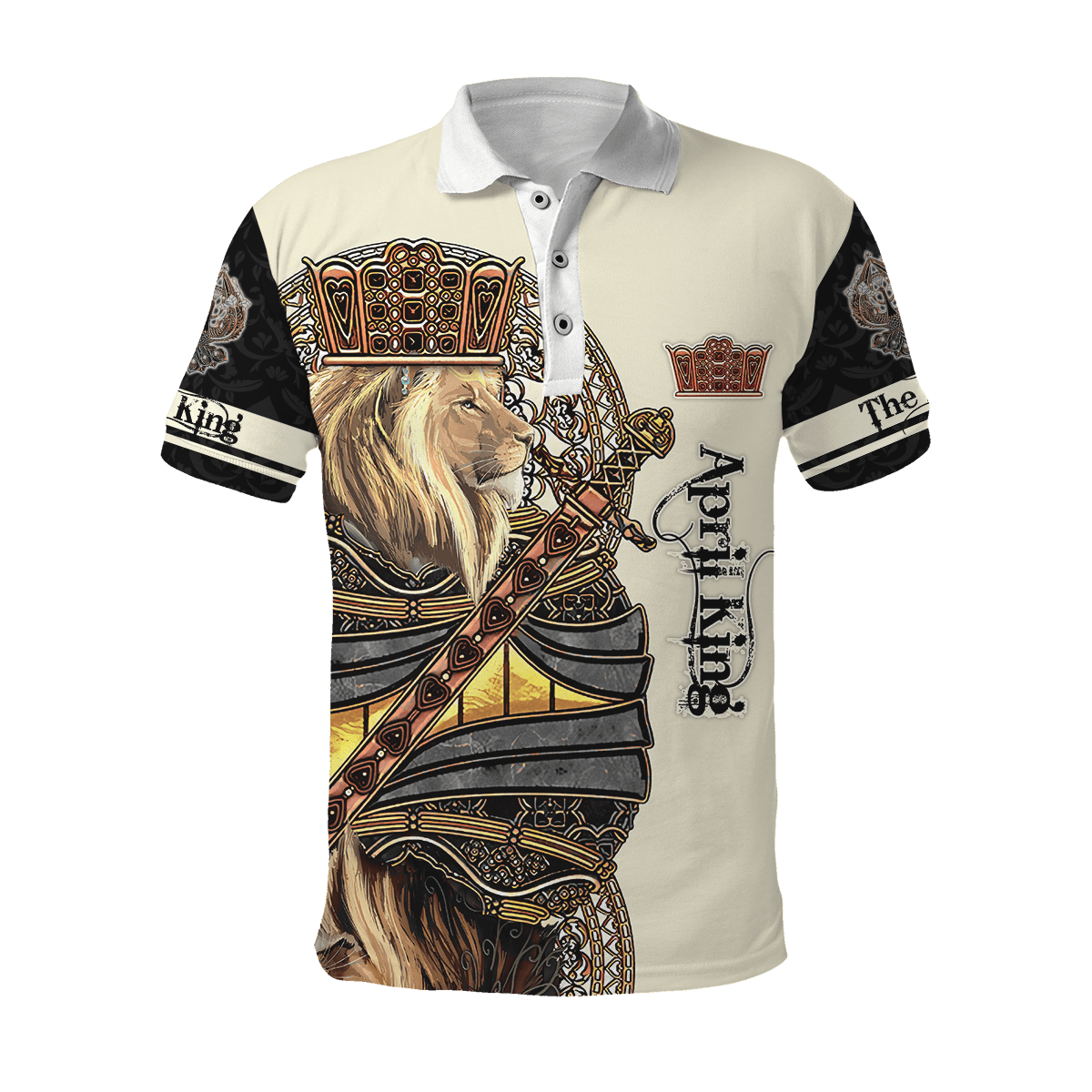 April Black King Lion  3D All Over Printed  Unisex Shirts