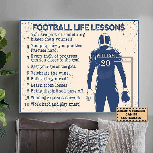 American Football Canvas Print Wall Art