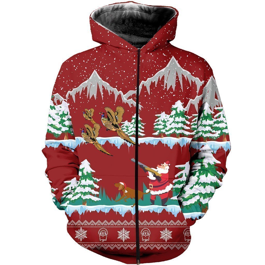 3D All Over Printed Pheasant Hunting-Apparel-6teenth World-ZIPPED HOODIE-S-Vibe Cosy™