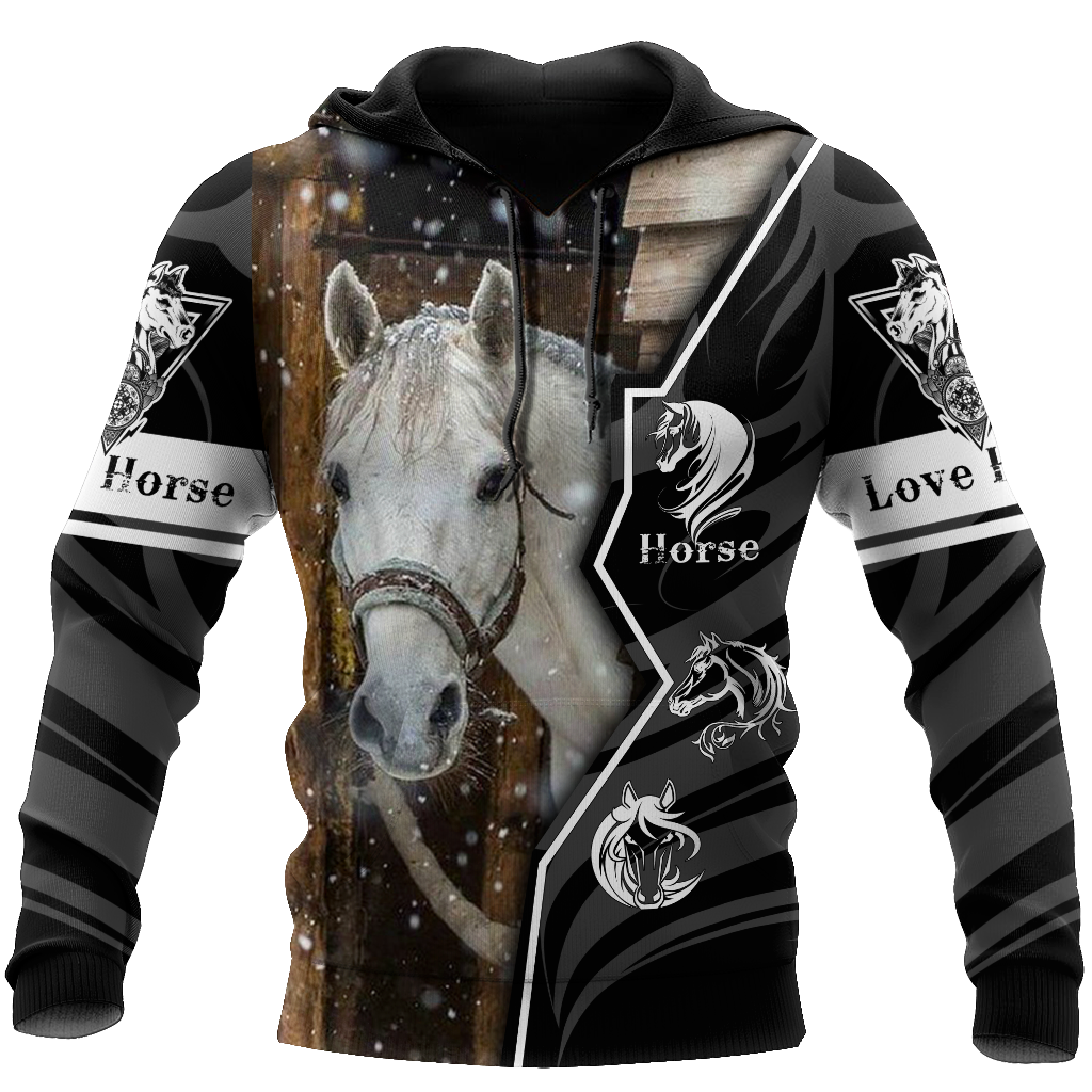 Beautiful Horse 3D All Over Printed shirt for Men and Women Pi040102-Apparel-MP-Hoodie-S-Vibe Cosy™