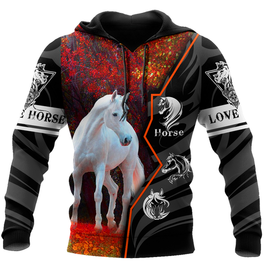 Beautiful Horse 3D All Over Printed shirt for Men and Women Pi040103-Apparel-MP-Hoodie-S-Vibe Cosy™