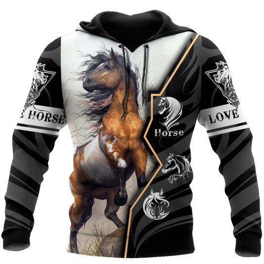 Beautiful Horse 3D All Over Printed shirt for Men and Women Pi040104 - Amaze Style™-Apparel