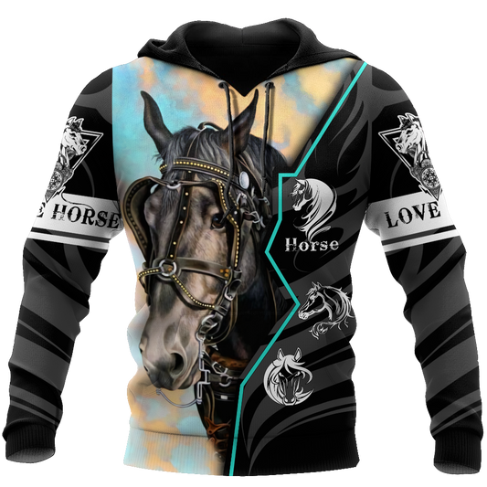 Beautiful Horse 3D All Over Printed shirt for Men and Women Pi040105 - Amaze Style™-Apparel