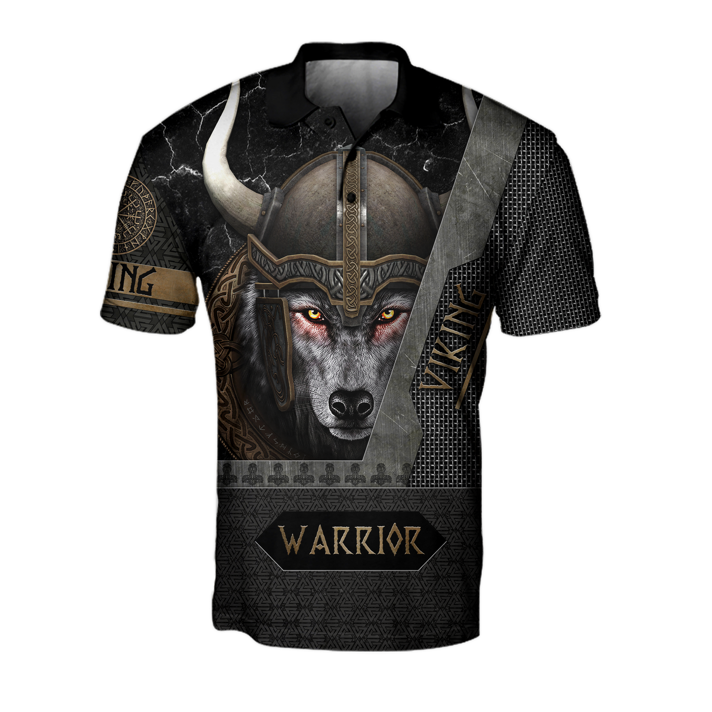 3D Viking Wolf Warrior Over Printed Hoodie for Men and Women