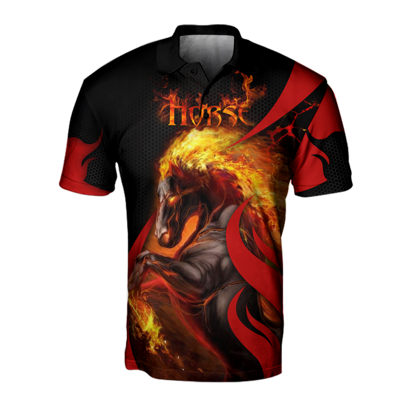 Black Horse 3D All Over Printed Unisex Shirts Pi112043