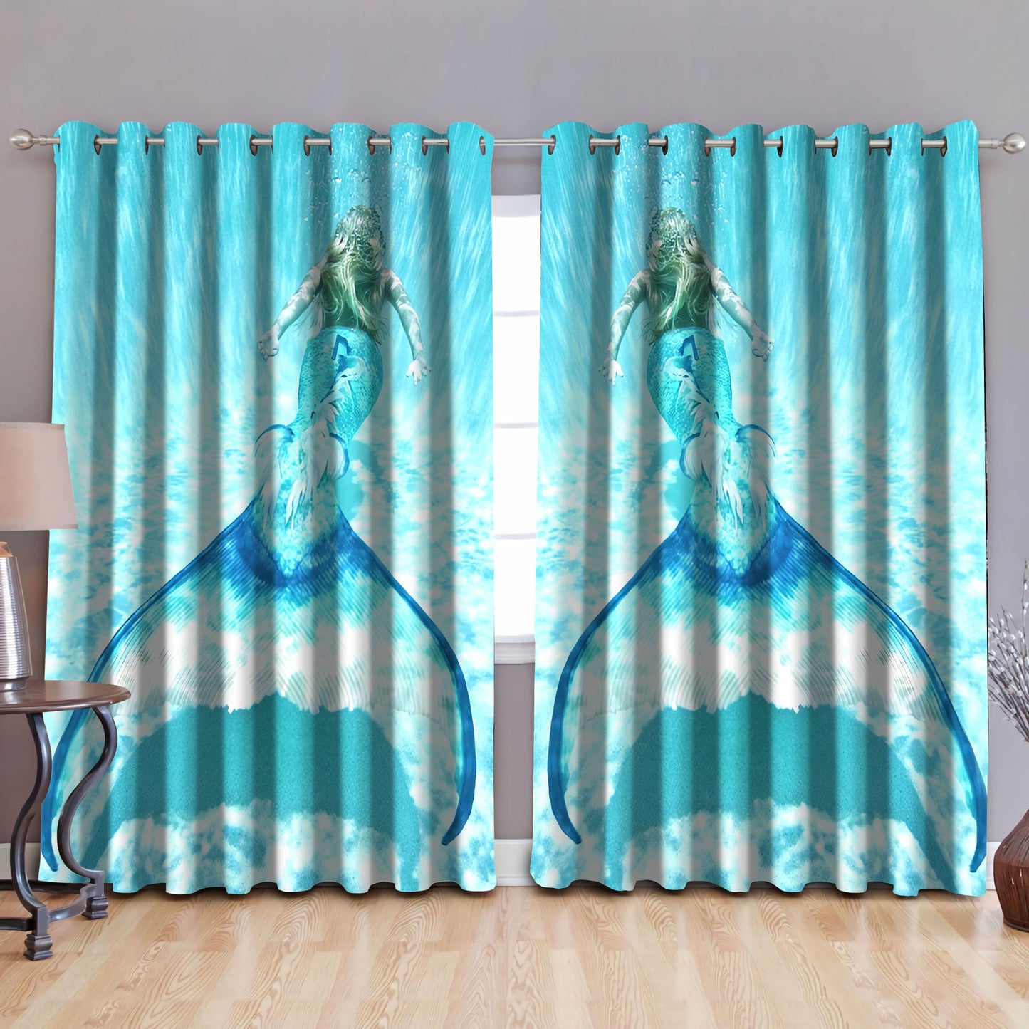 Be A Mermaid And Make Waves Window Curtains by SUN QB07032003