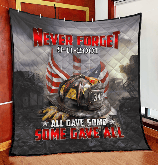 Firefighter Quilt Blanket