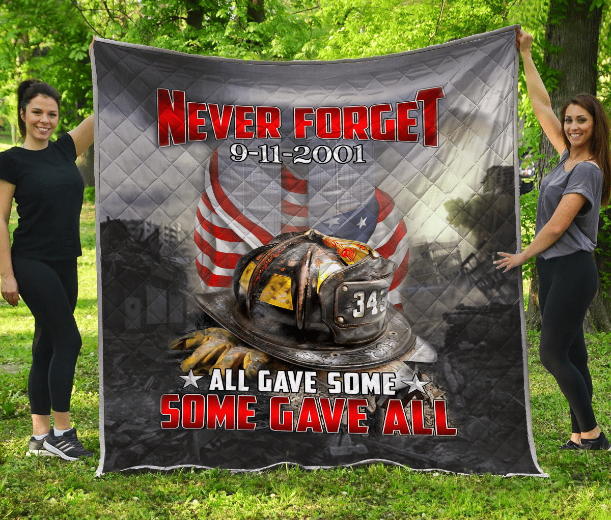 Firefighter Quilt Blanket