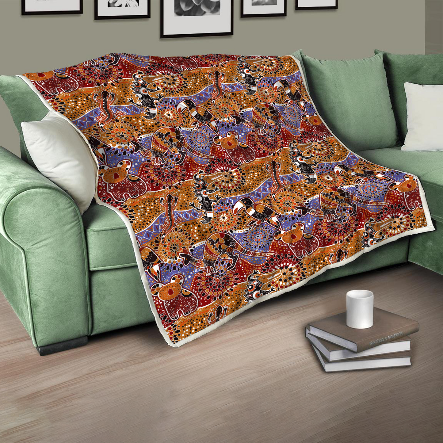 Aboriginal Decors Australian Gifts Indigenous Animals Quilt