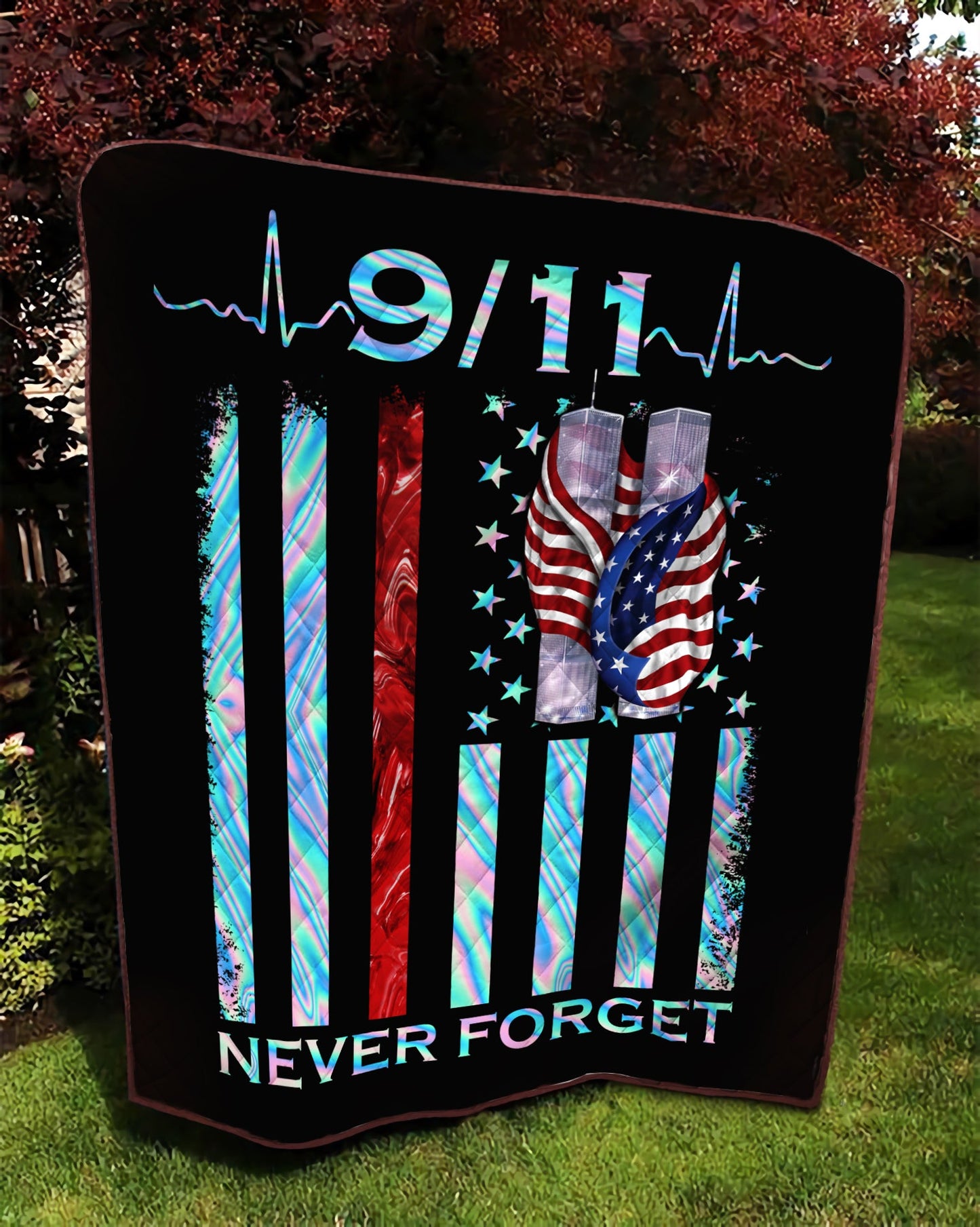 Never Forget Firefighter Quilt