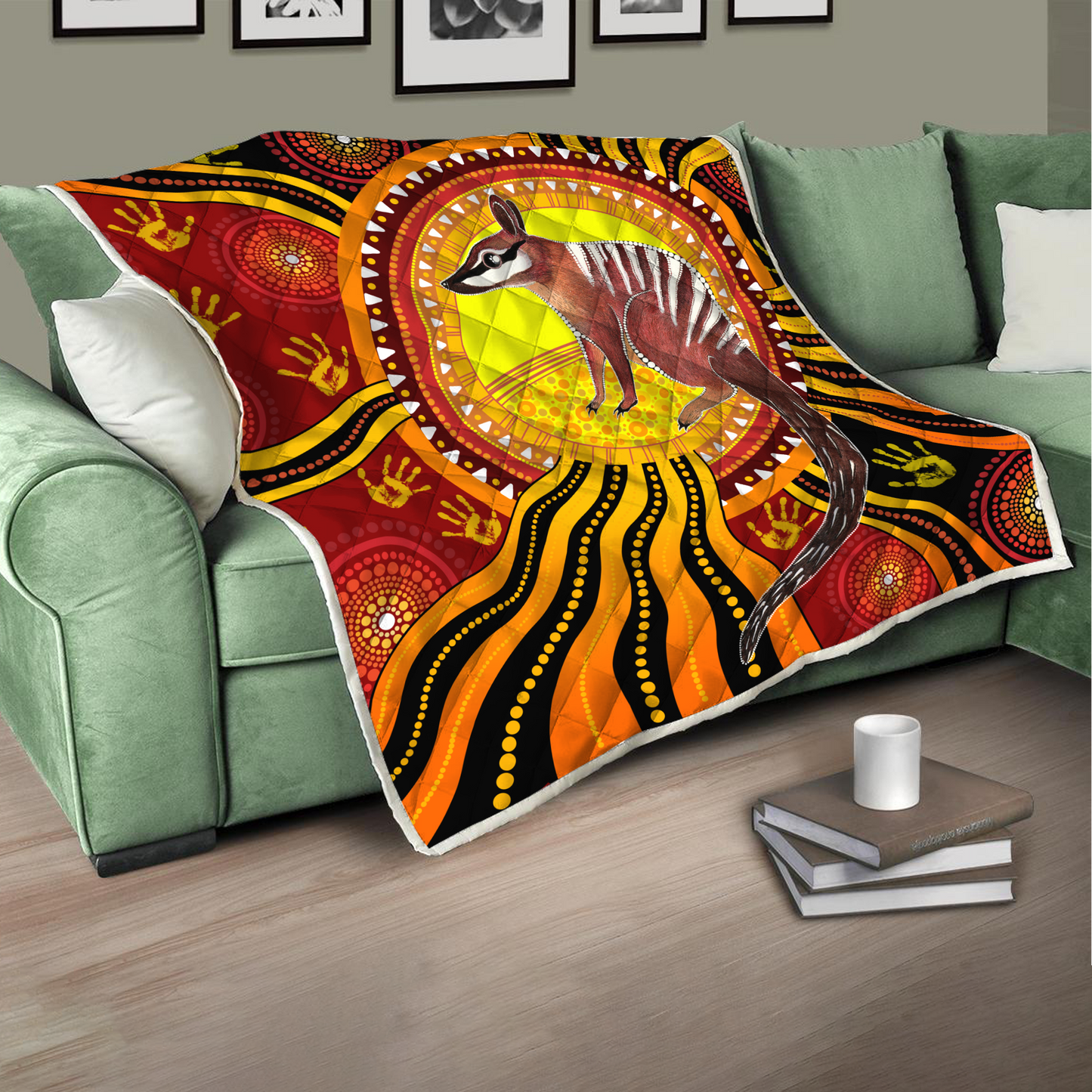 Aboriginal Decors Australian Gifts Numbat Quilt