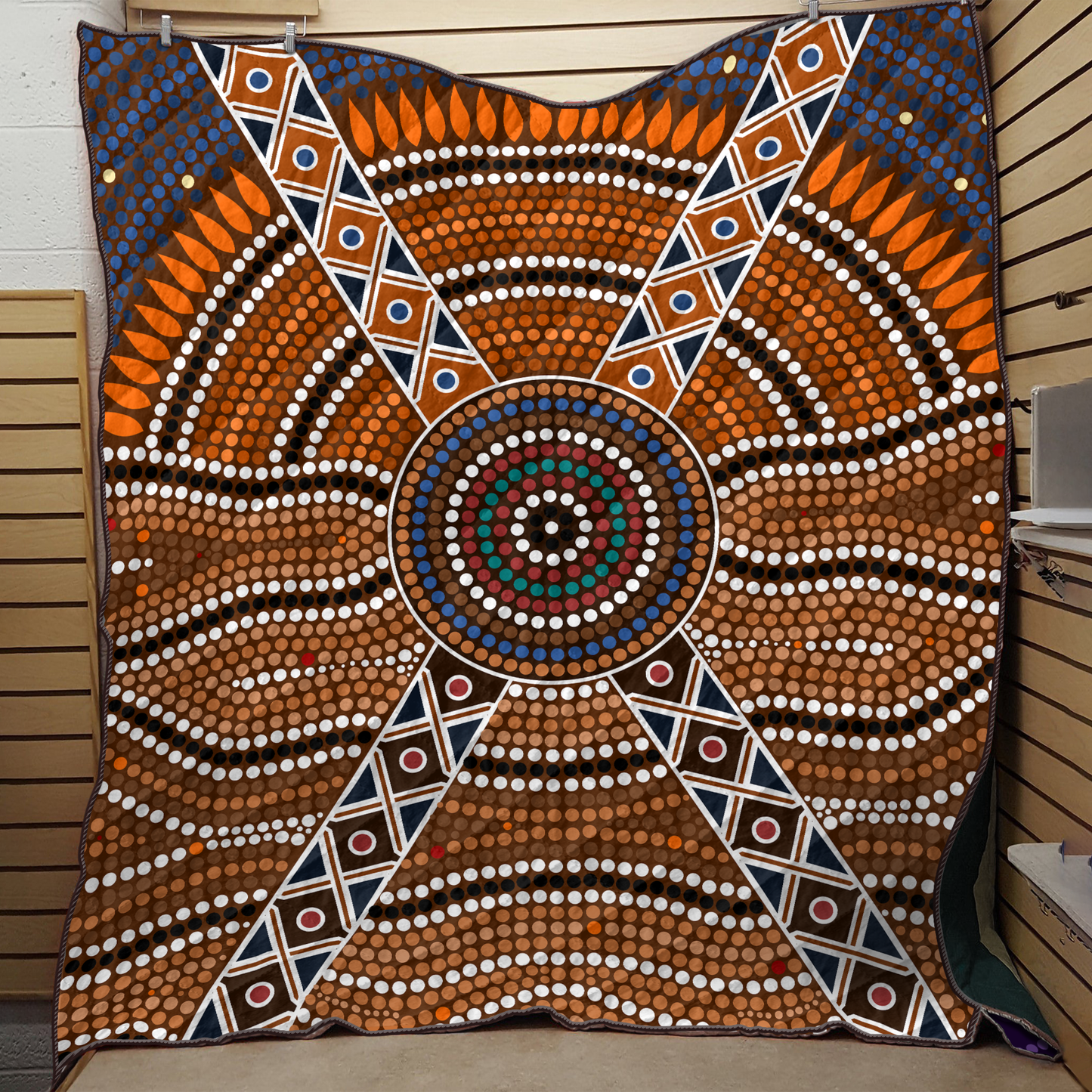 Aboriginal Decors Australian Gifts Indigenous Dots Quilt