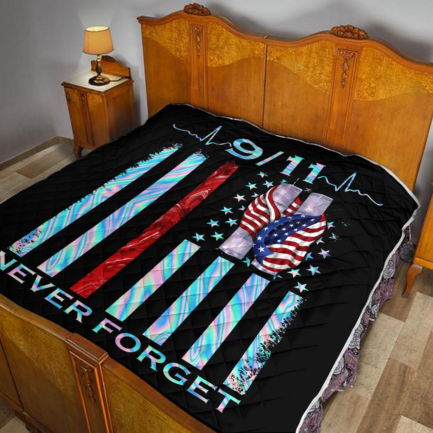 Never Forget Firefighter Quilt