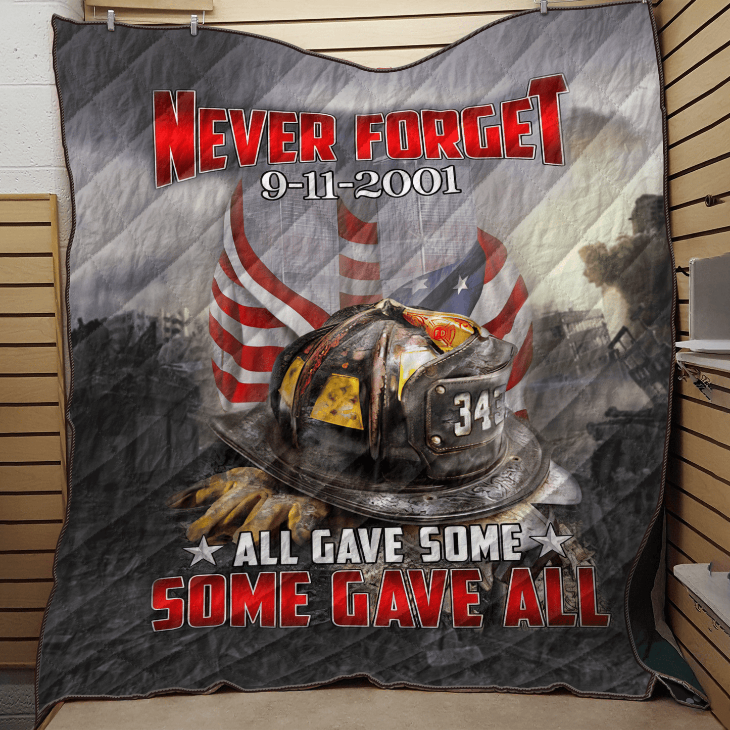 Firefighter Quilt Blanket