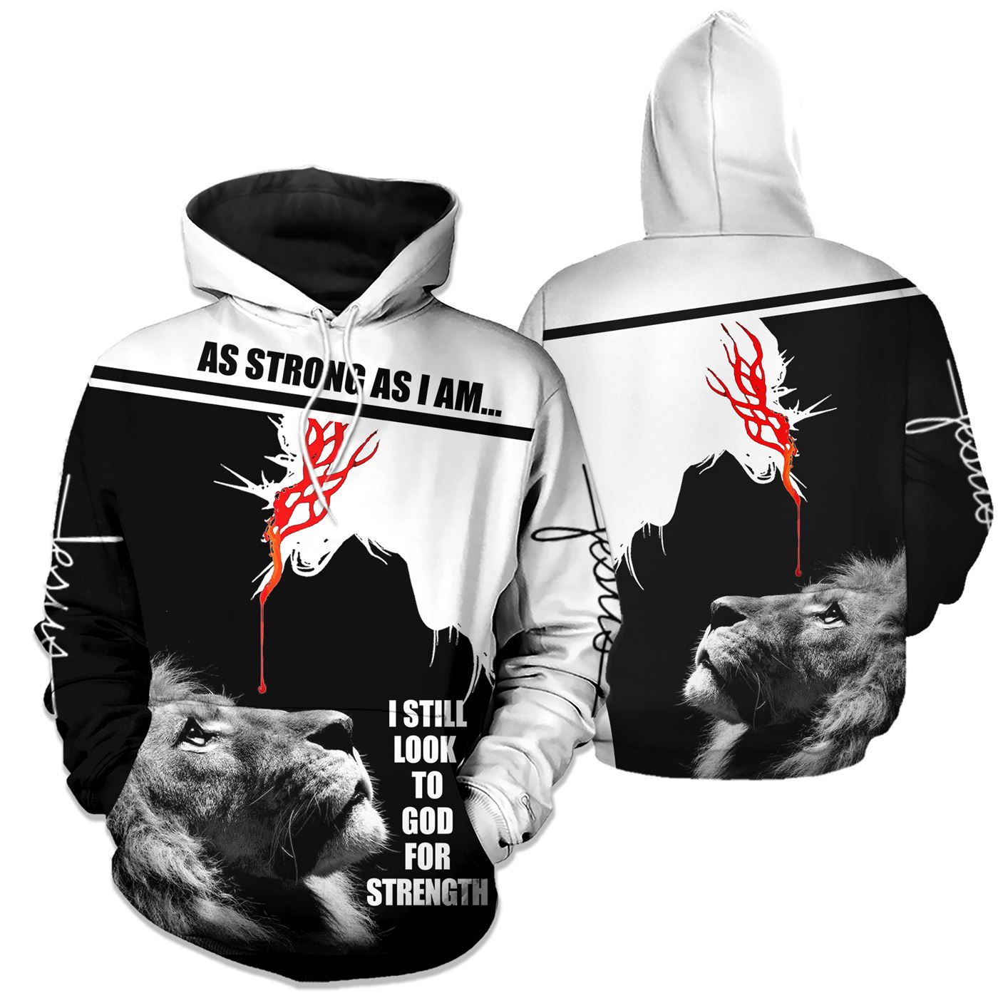 As Strong As I Am 3D All Over Printed Shirts For Men and Women PL240306 - Amaze Style™-Apparel