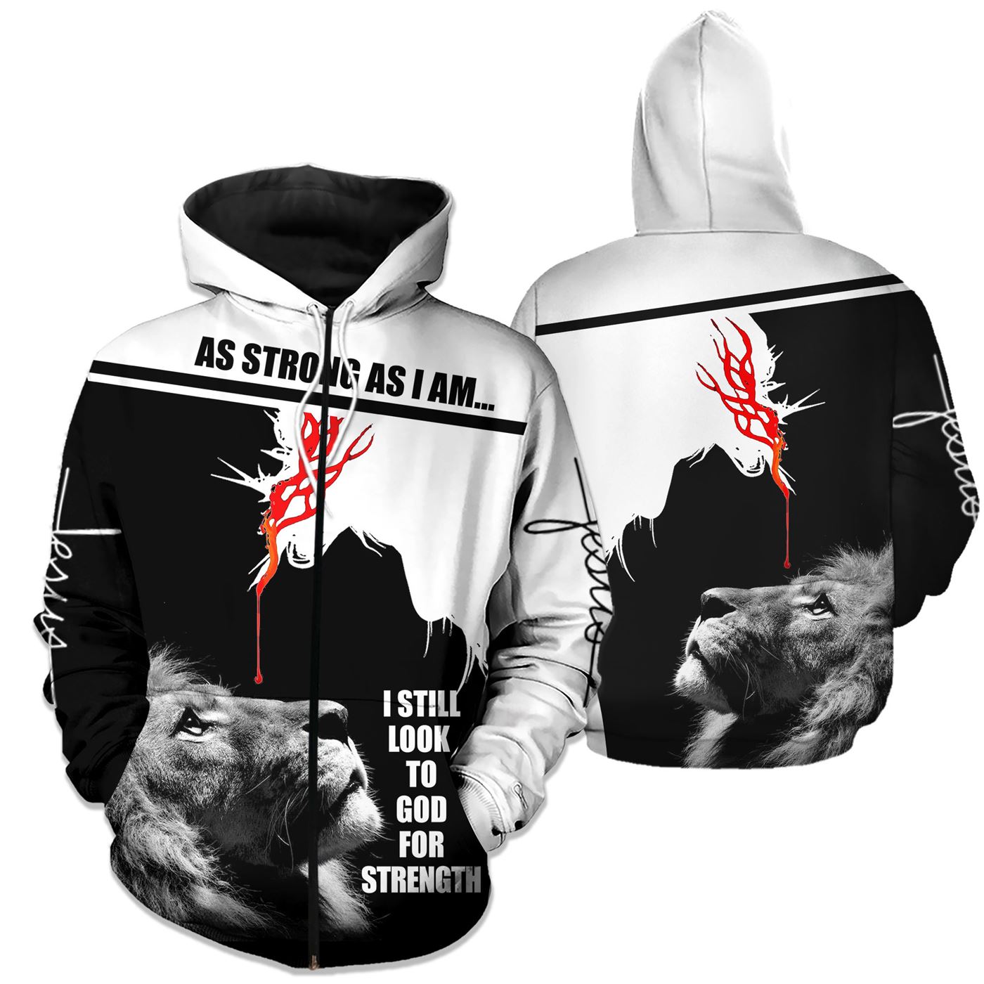 As Strong As I Am 3D All Over Printed Shirts For Men and Women PL240306 - Amaze Style™-Apparel