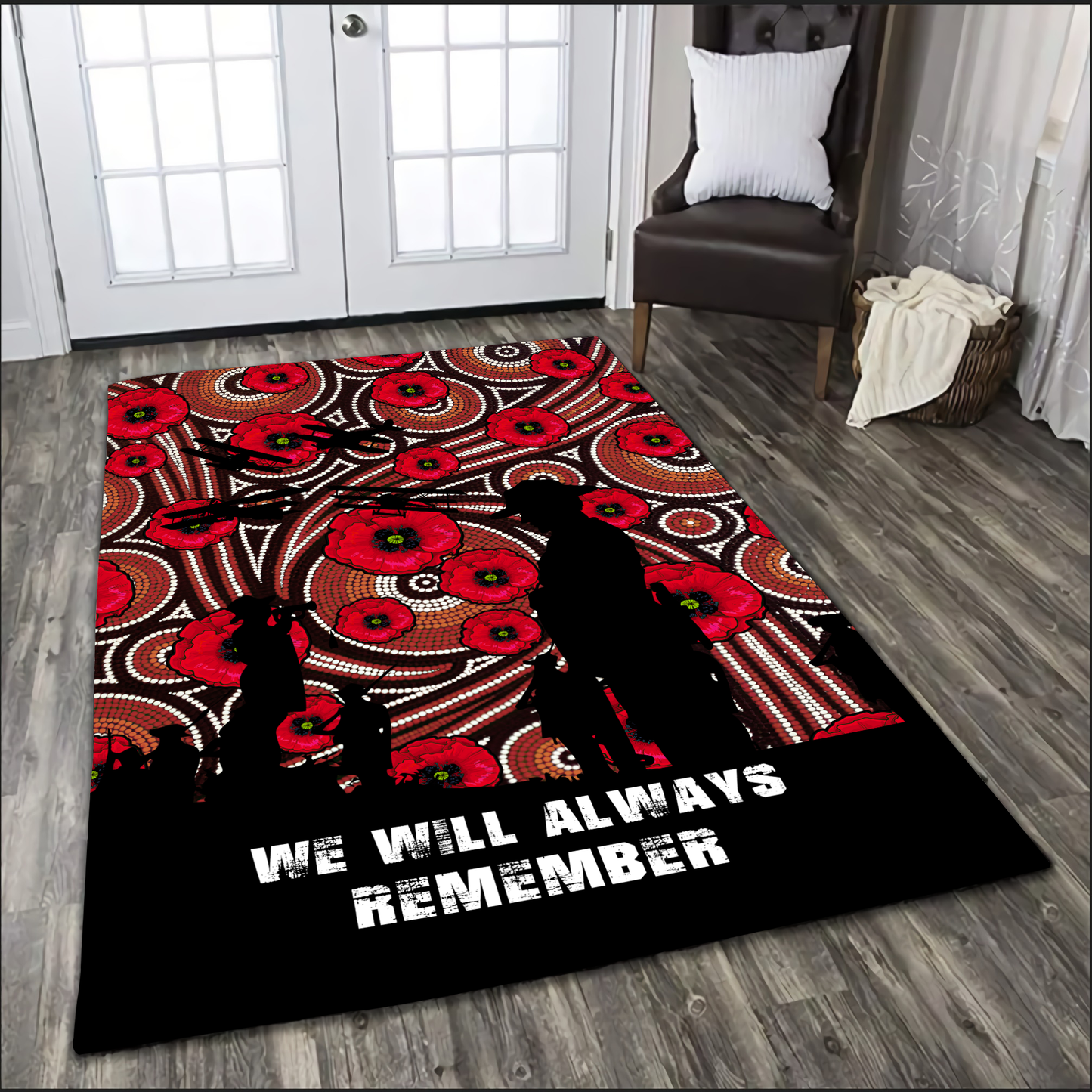 Anzac Day Lest We Forget 3D All Over Rug