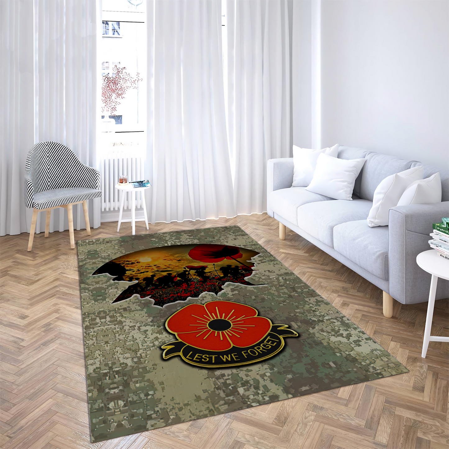 Anzac Day Lest We Forget 3D Home Decor Rug