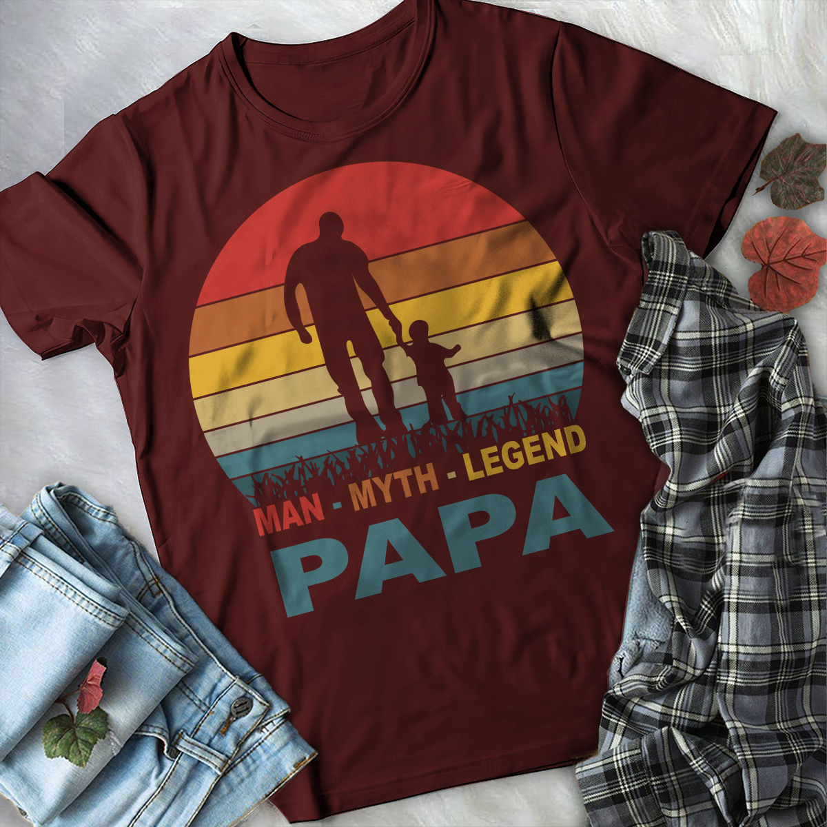 Papa The Man The Myth The Legend T Shirt