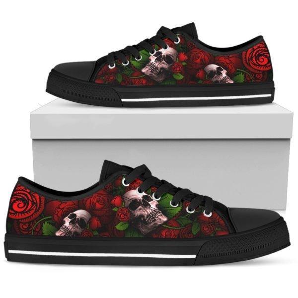 Sugar Skull Rose Shoes PL16032006 - Amaze Style™-