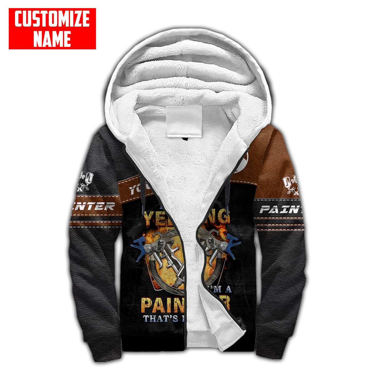 Tmarc Tee Personalized Name Painter 3D All Over Printed Unisex Shirts Leather Texture Ver 2