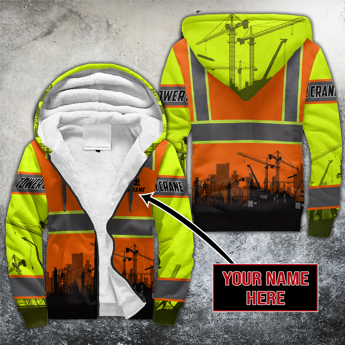 Tower Crane 3D All Over Printed Shirts For Men