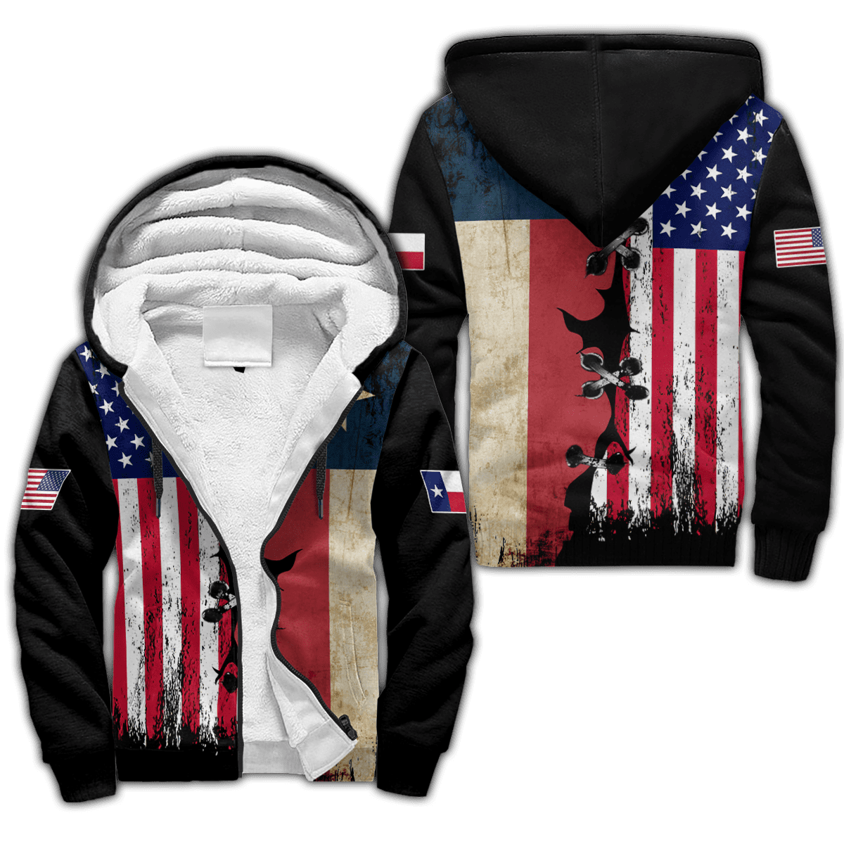 American Texas 3D All Over Unisex Hoodie