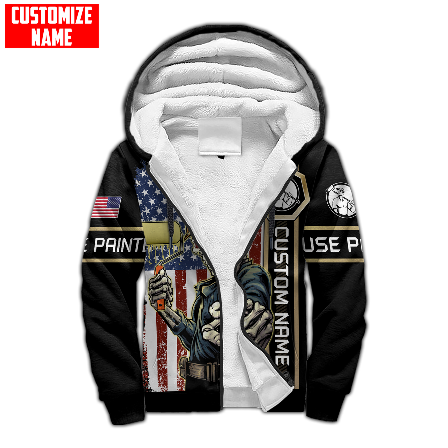 Tmarc Tee Personalized Name American Painter 3D All Over Printed Unisex Shirts Skull