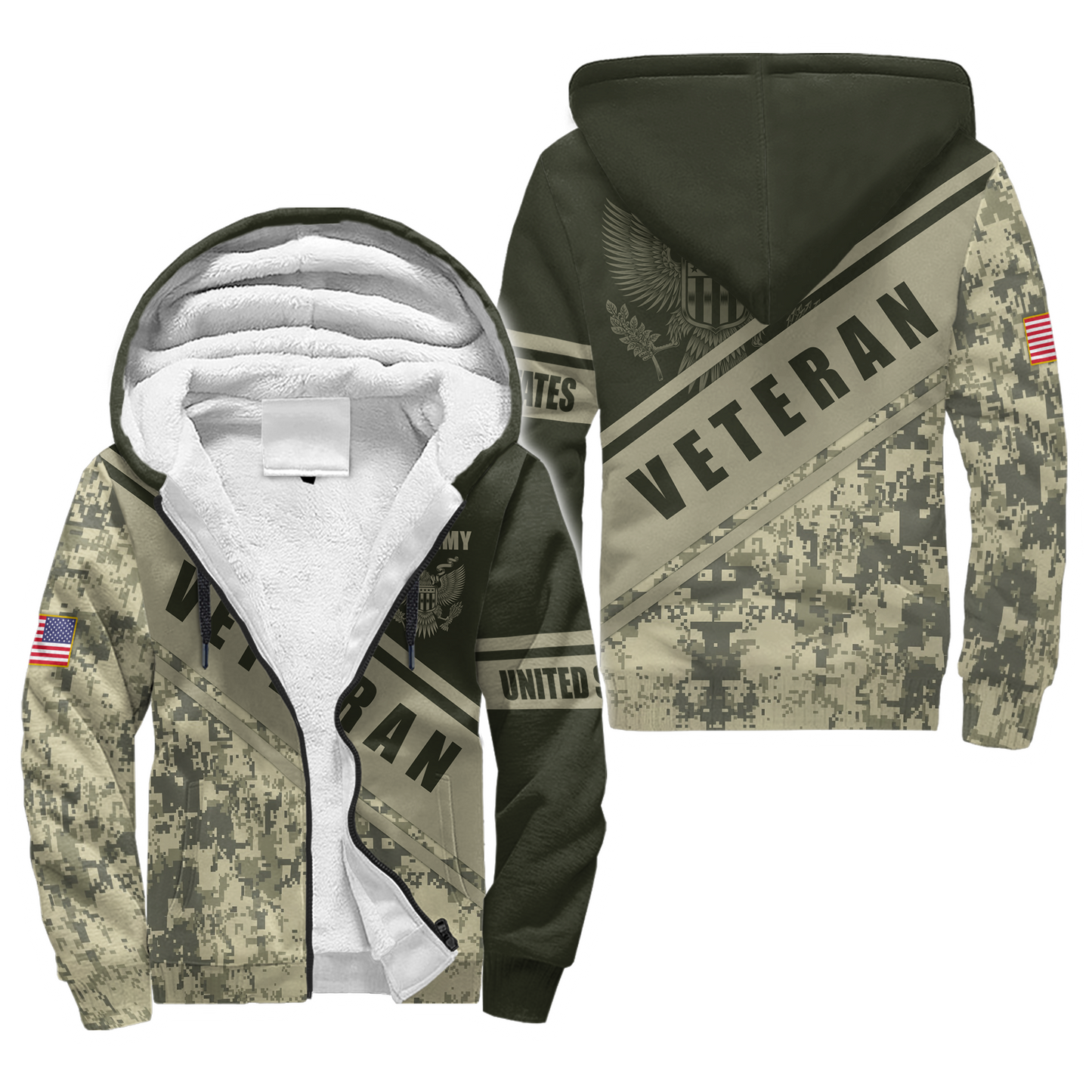 US Army Veteran 3D All Over Printed Shirts