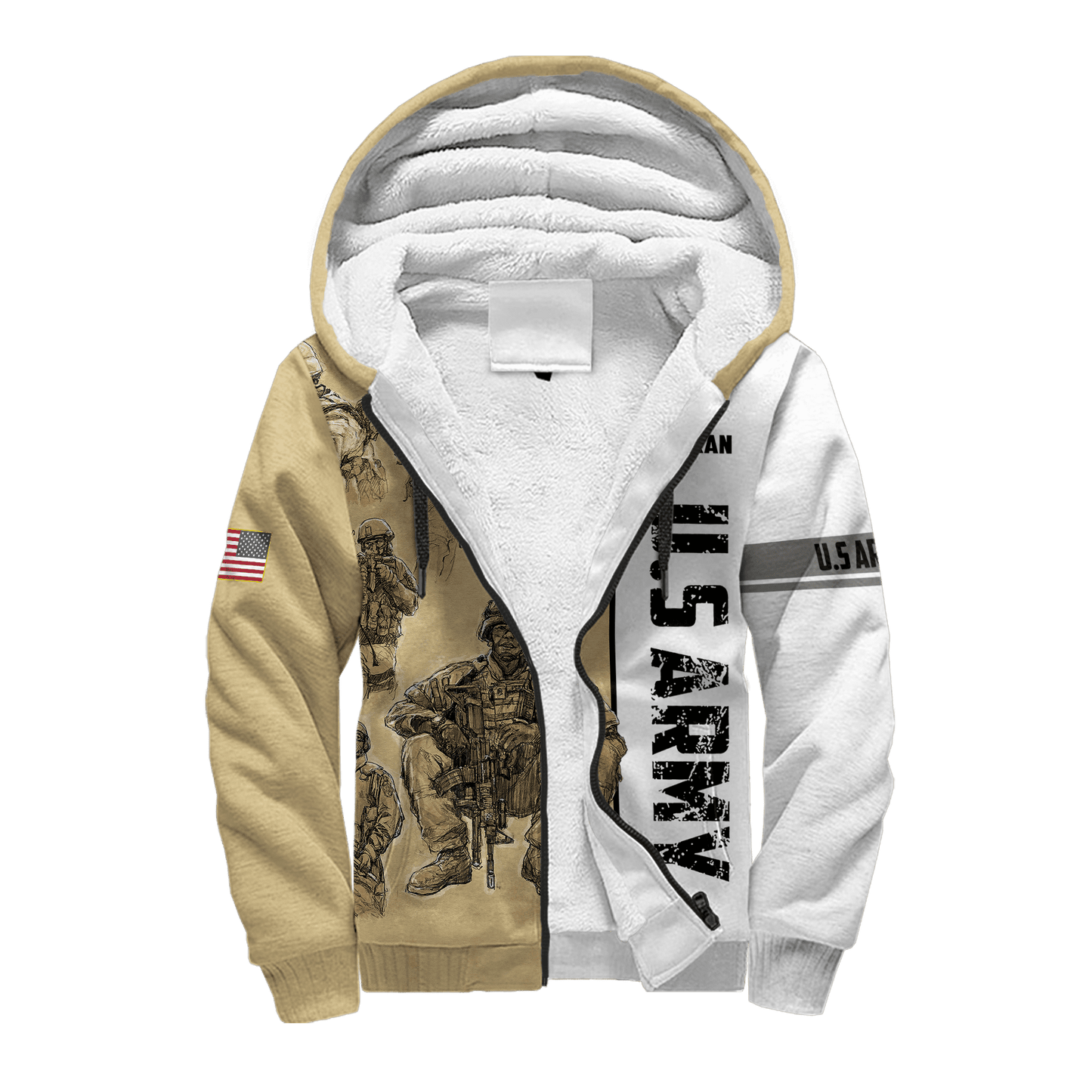 US Veteran 3D All Over Printed Unisex Hoodie
