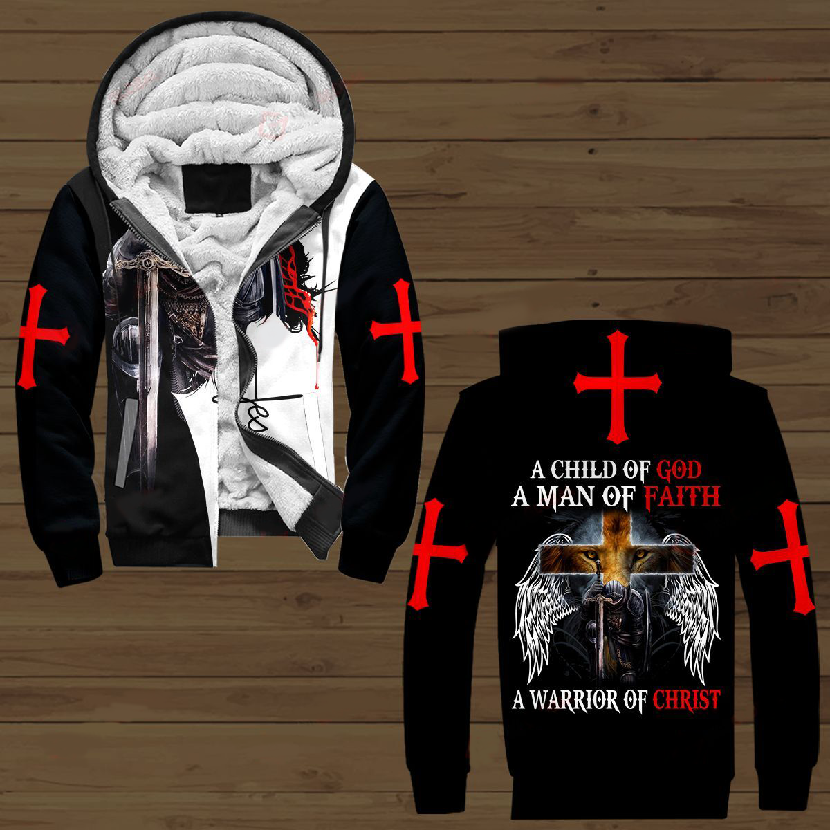 A Child Of God A Man Of Faith A Warrior Of Christ 3D All Over Printed Shirts