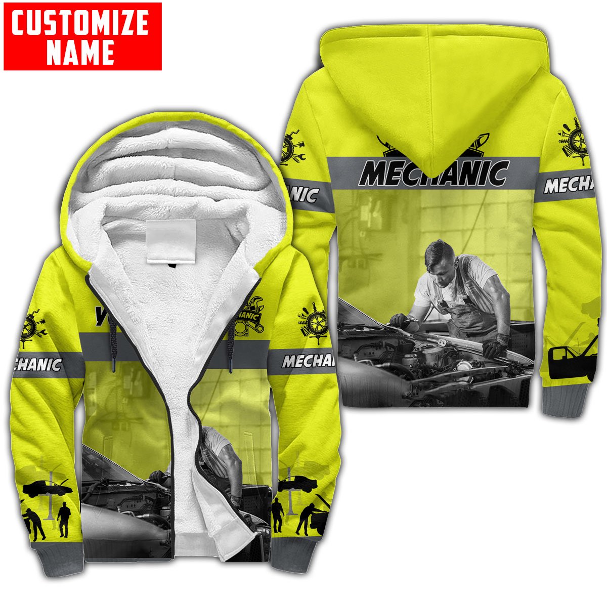 Tmarc Tee Personalized Name Mechanic 3D All Over Printed Unisex Shirts