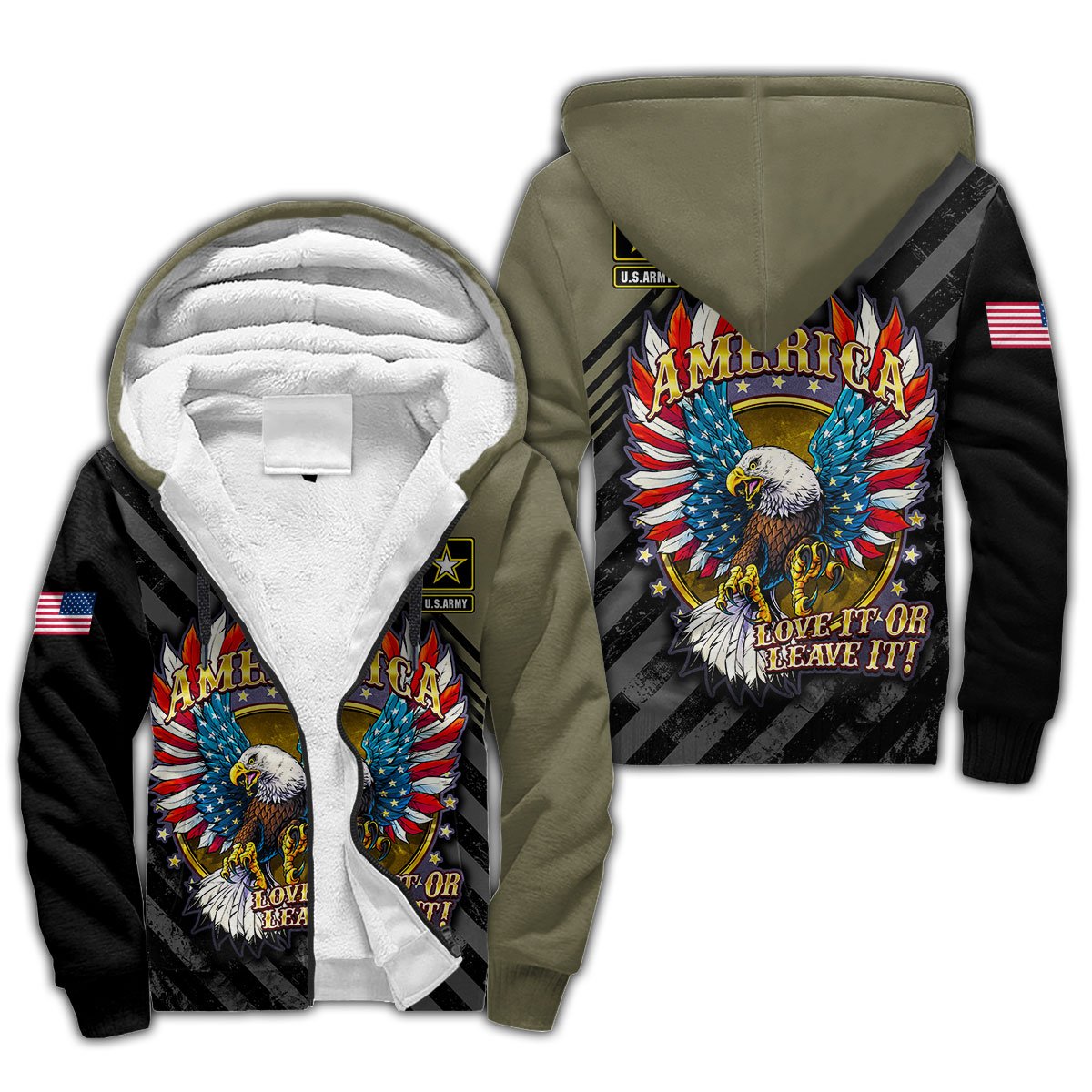 American US Army Unisex Hoodie