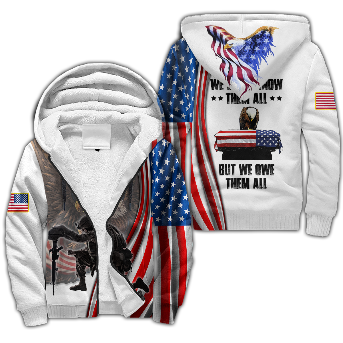 US Veteran 3D All Over Printed Unisex Hoodie