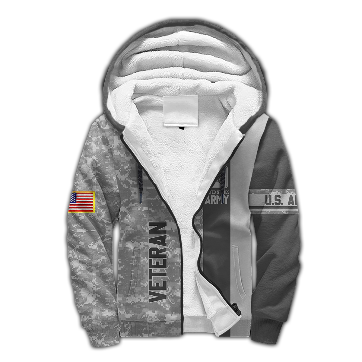 Premium Unique US Army Veteran Polo All Over Printed