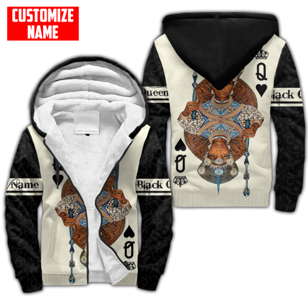African Culture Black Queen Zulu Unisex Hoodie ML Personalize Name