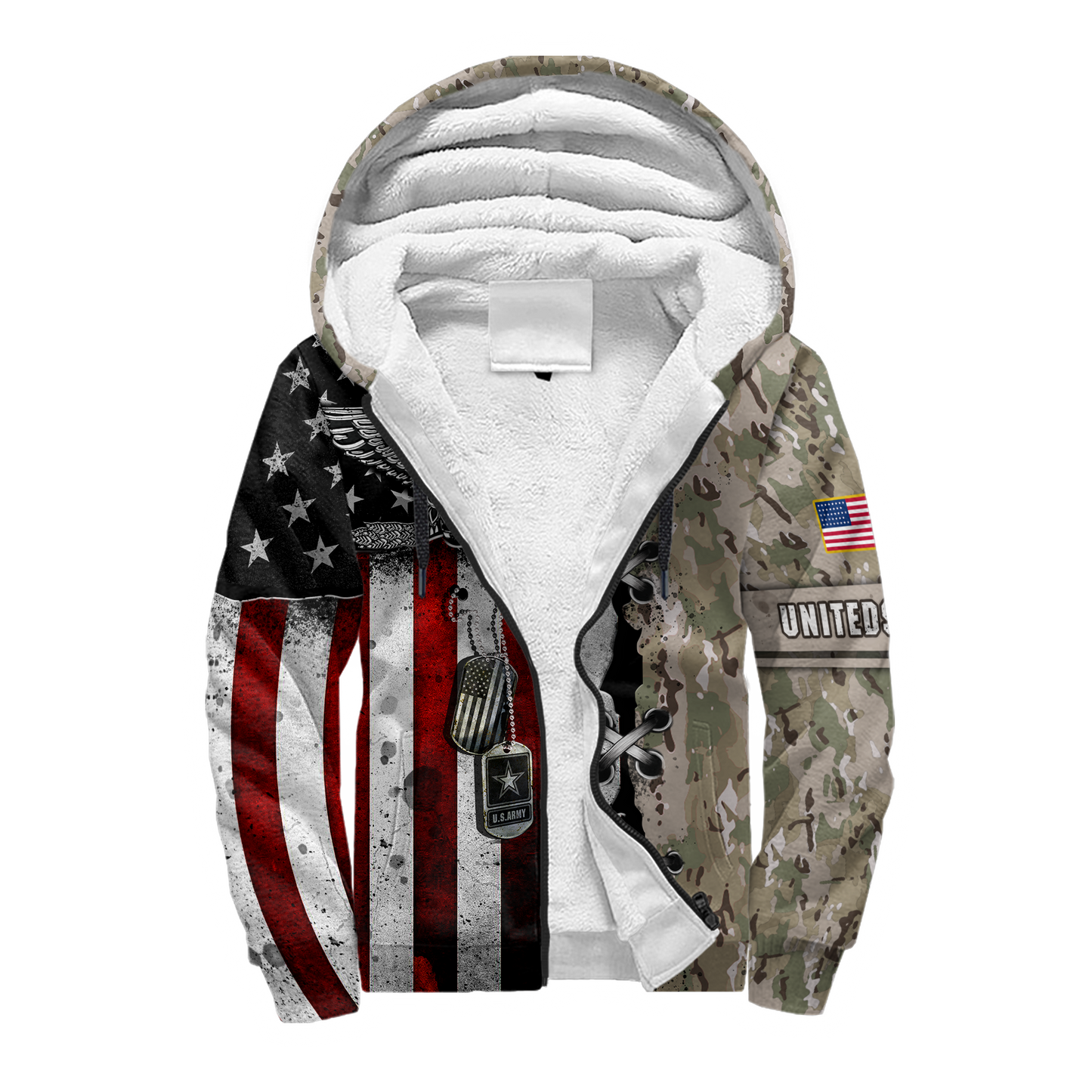 US Army Veteran American Flag 3D All Over Printed Shirts