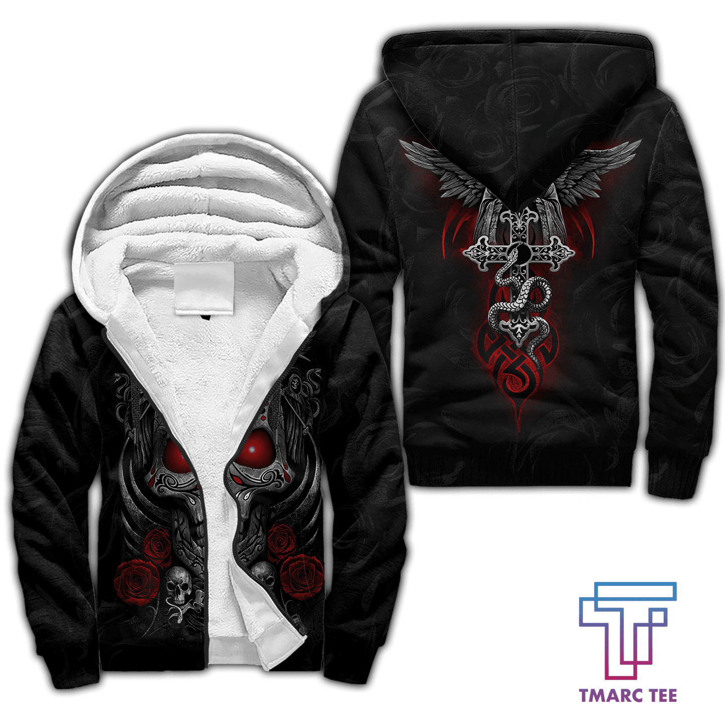 Tmarc Tee Blessing Skull 3D All Over Printed Unisex Shirts