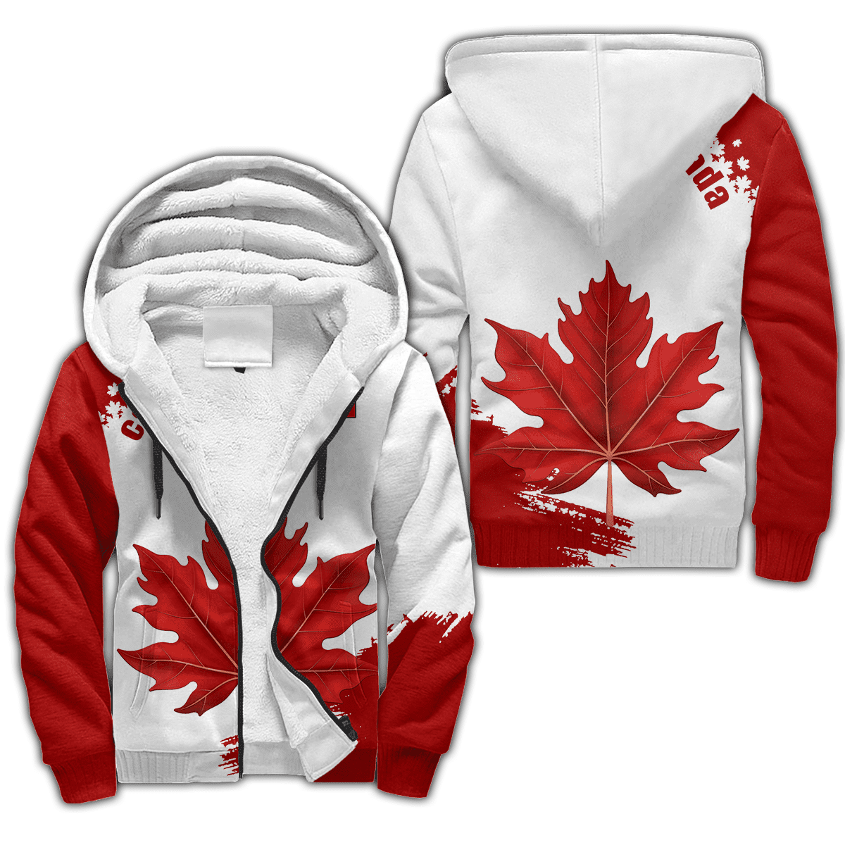 Canada Day No3 Name Pullover Premium Unisex Hoodie Maple Leaf