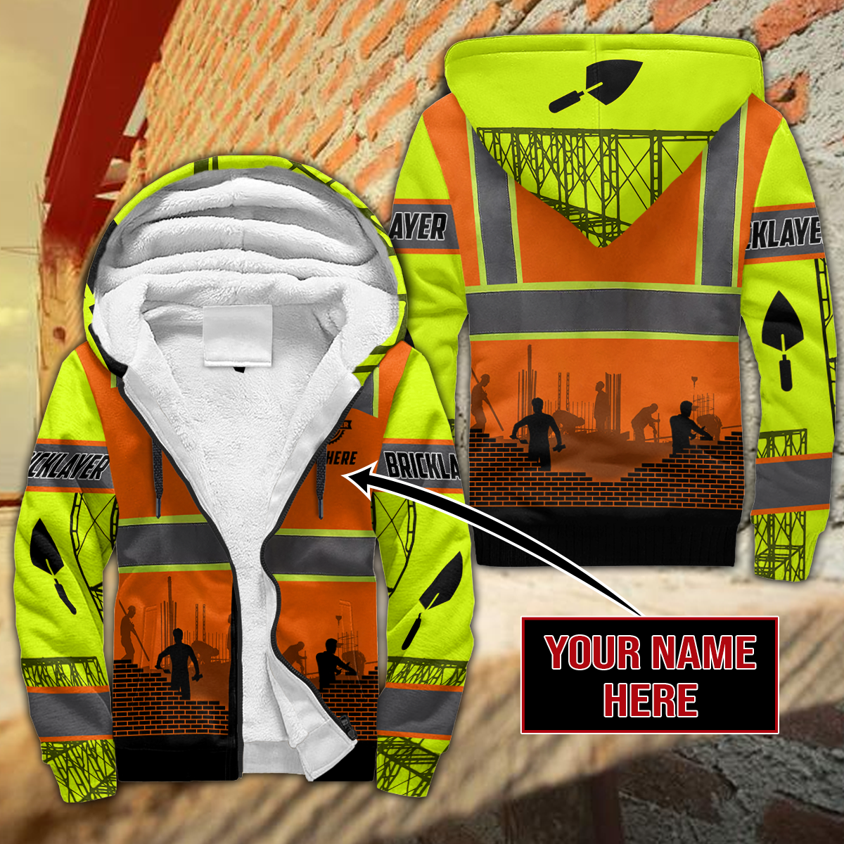 Bricklayer Safety Custom Name 3D All Over Printed Shirts