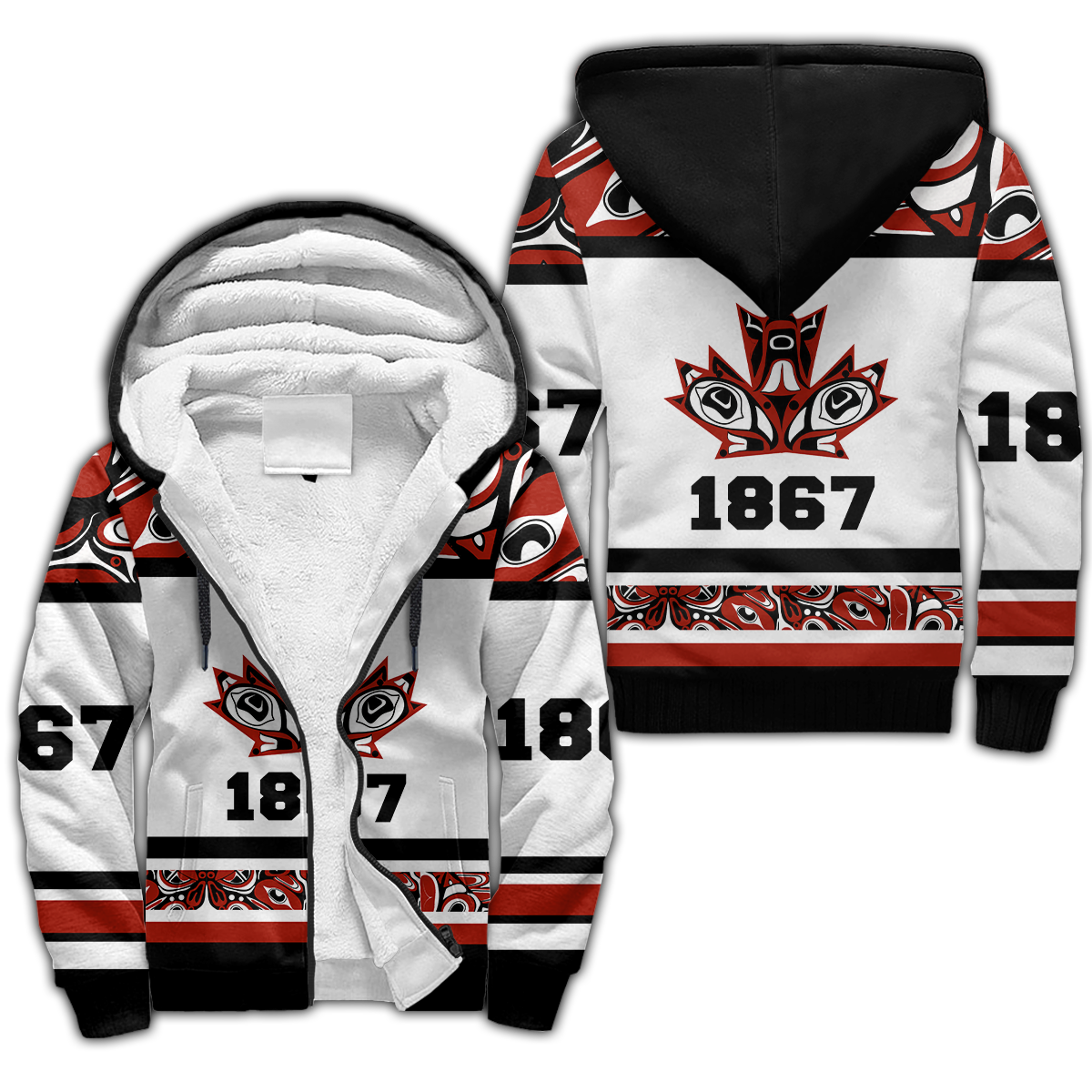 Canada Day No21 Haida 1867 Pullover Premium Unisex Hoodie
