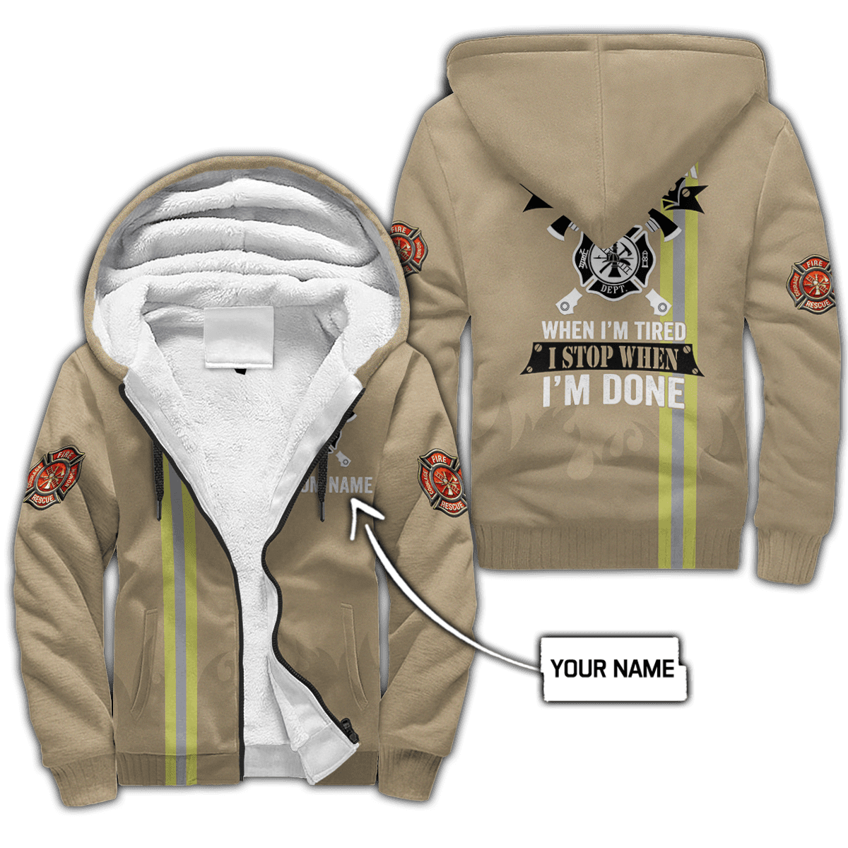 Customize Name Firefighter 3D All Over Printed Unisex Shirts