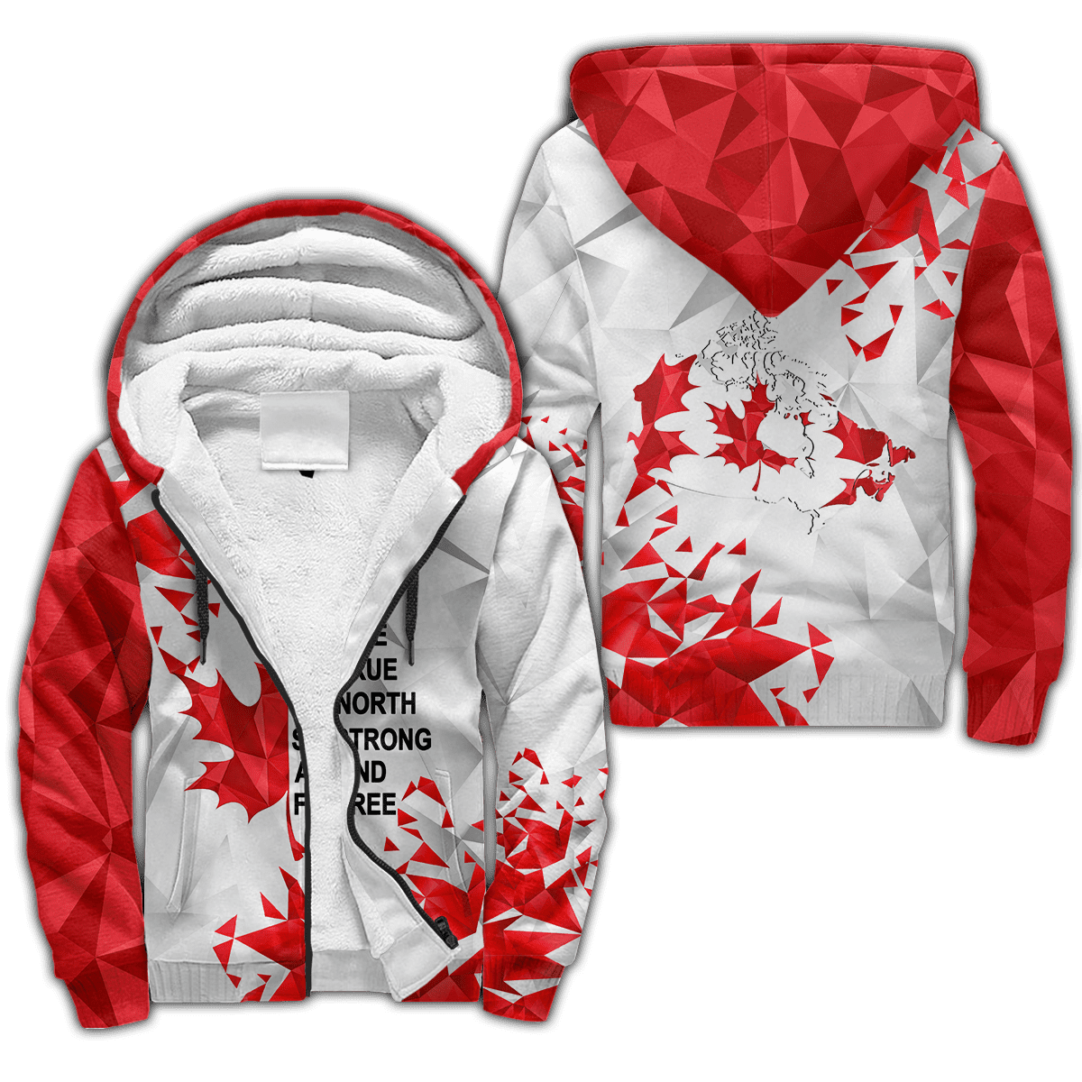 Canada Day No25 Premium Unisex Hoodie Maple Leaf