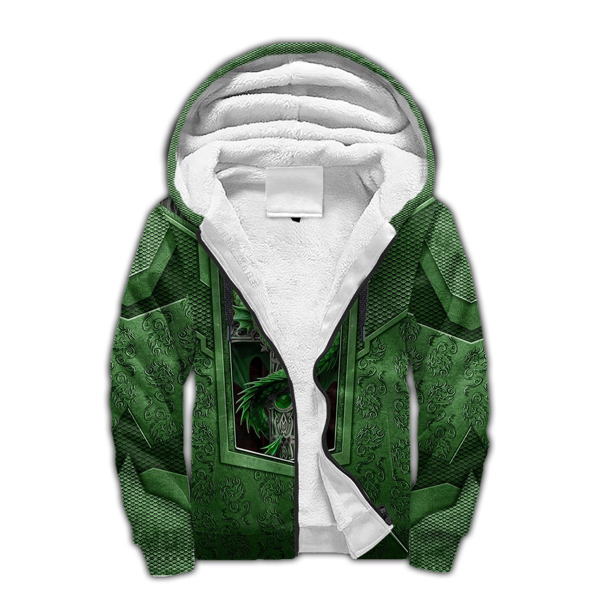 Tmarc Tee Dungeons and Dragons Green Armor 3D All Over Printed Winter Shirts