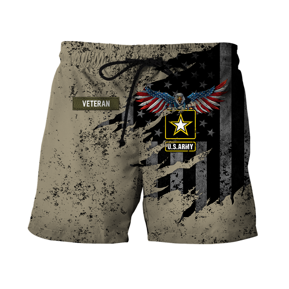 Veteran US Army Eagle in my heart 3D shirts for men and women Proud Military