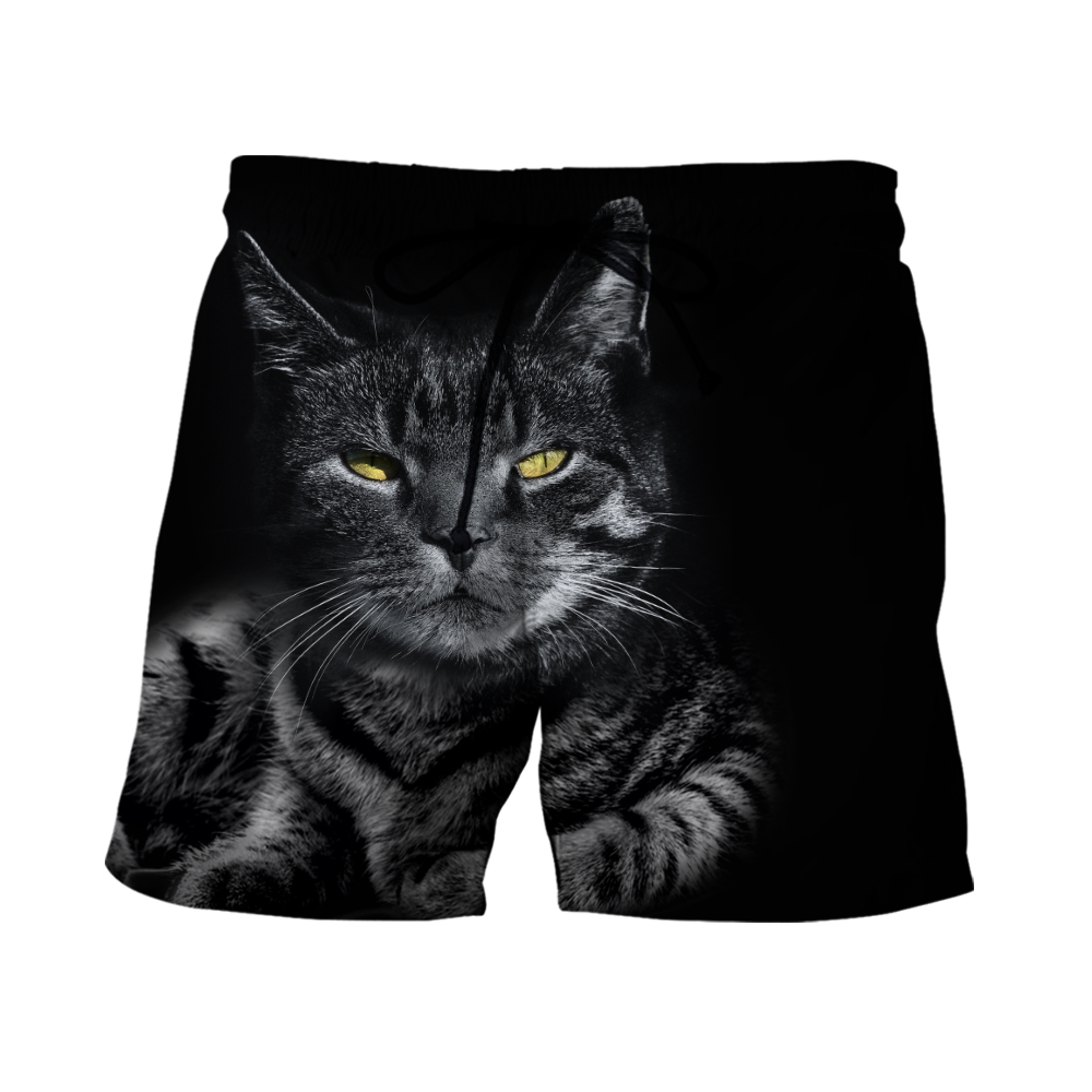 Black cat cover 3D printed shirts for men and women