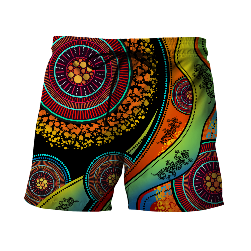 Aboriginal Australia Indigenous Lizard Painting Art shirts for men and women